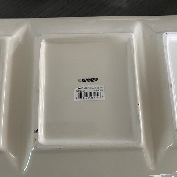 Ganz Christmas Holiday Winter Reindeer Serving Trays and Bowls Set - Picture 3 of 11